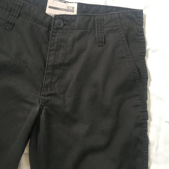 U2B Urban Basics Men's Shorts Charcoal Gray Size 30 Classic Front Flat W634-1602 - Picture 2 of 16